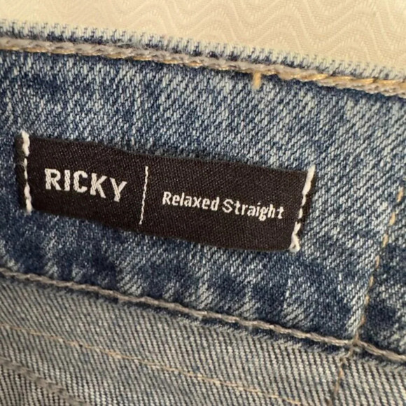 True Religion Ricky Relaxed Straight Denim Jeans Medium Light Wash Men's 29 - Picture 11 of 15